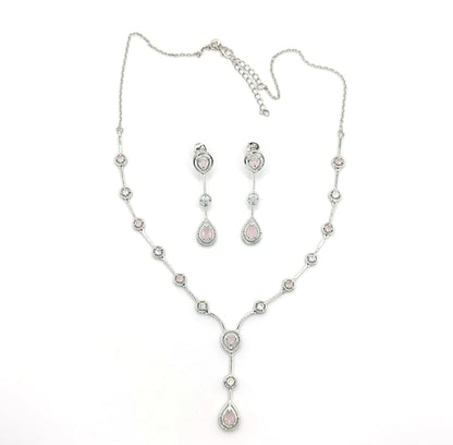 Whimsical Fusion: A Mint Pink Contemporary Necklace Set Inspired by Fairy Tales