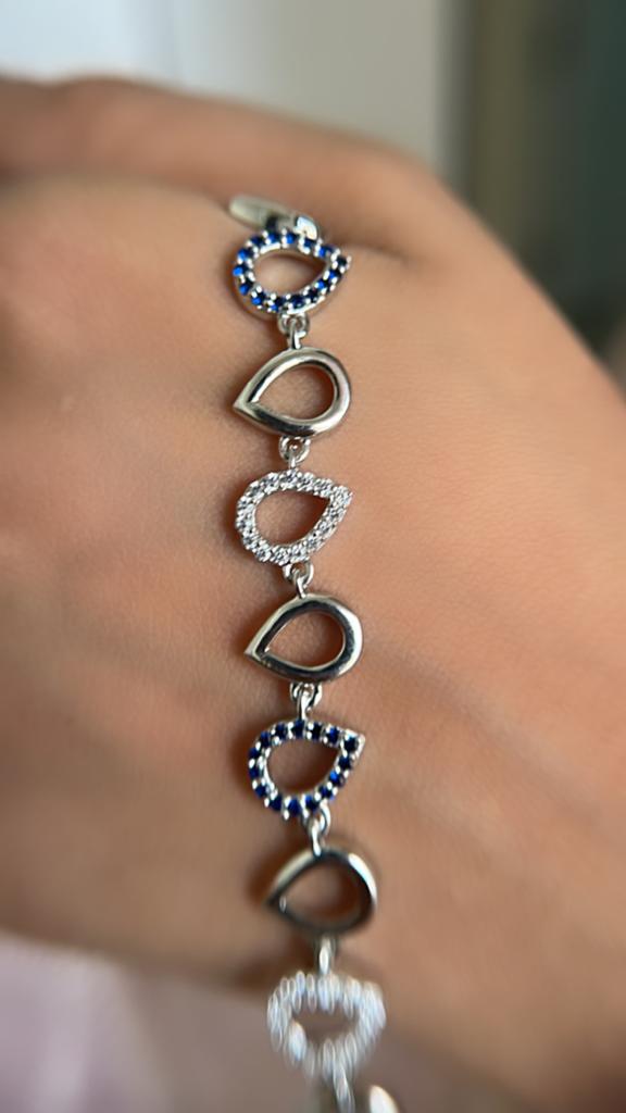 Festive Drop Bracelets - 925 Sterling Silver.