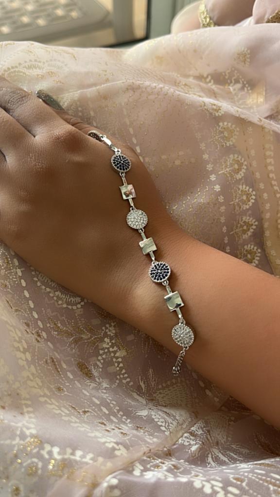 Festive Round Bracelets - Made in 925 Sterling Silver.